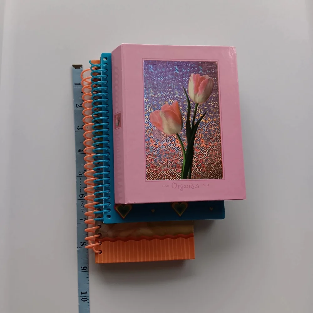 Unused Retro Spiral Notebook (two) & Diary/Address Book Bundle